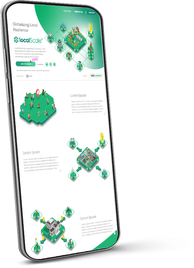 Localscale phone graphical element